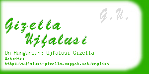 gizella ujfalusi business card